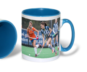 mok met hockey foto