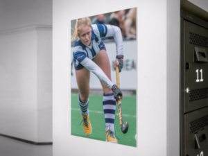 Hockeyfoto als canvas print