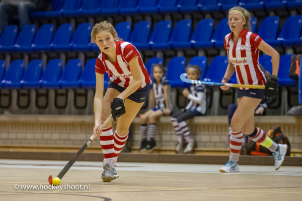 zaalhockey Play-offs in Topsportcentrum Rotterdam zaterdag 21 januari 2017